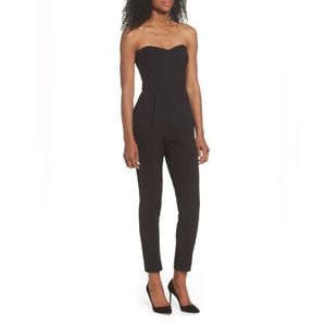 Adelyn Rae Strapless Slim Leg Jumpsuit